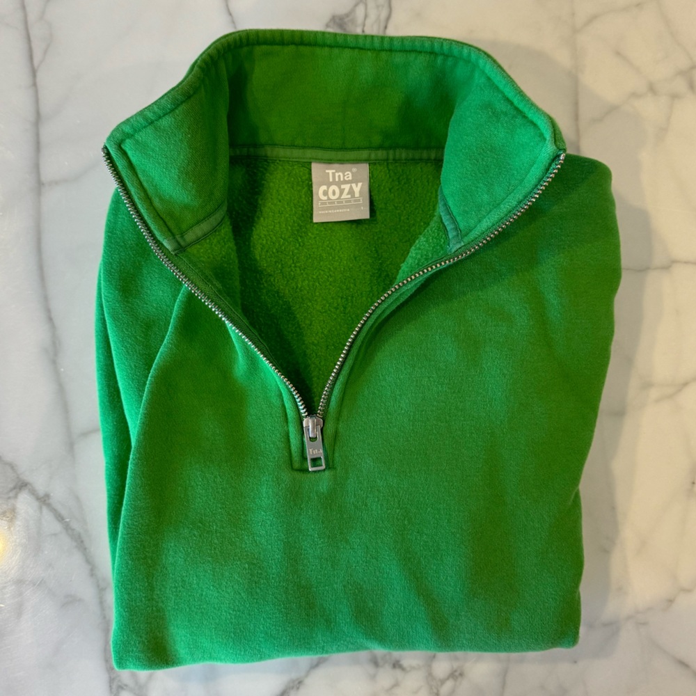 TNA cozy megafleece 1/4 zip size 1
